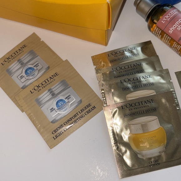27 LOT Huge L’occitane Products Cream Eyes Almond Oil Bag shampoo NEW - Picture 4 of 11